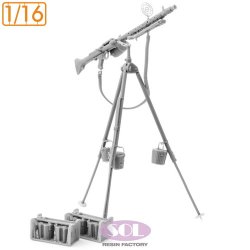 画像4: SOL MODEL[MM1036]1/16 WWII ドイツ MG34対空機関銃 ドラム型弾倉付