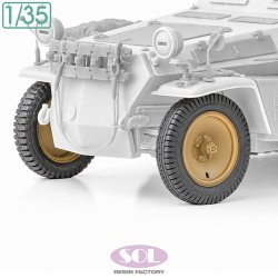 画像2: SOL MODEL[MM1046]1/35 WWII ドイツ Sd.Kfz.250/3無線指揮車グライフ 自重変形タイヤセット(タミヤ用)