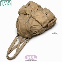 画像3: SOL MODEL[MM1047]1/35 WWII ドイツ M41型熱帯地用リュックサックセット(10個入)