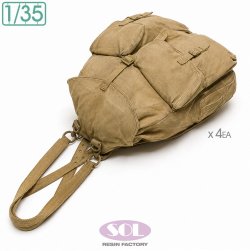 画像4: SOL MODEL[MM1047]1/35 WWII ドイツ M41型熱帯地用リュックサックセット(10個入)