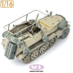 画像3: SOL MODEL[MM1048]1/16 WWII ドイツ Sd.Kfz.250/3軽装甲無線車 ディテールアップセット(ダスヴェルク用)