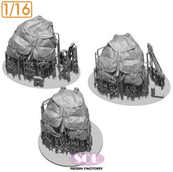 画像5: SOL MODEL[MM1051]1/16 WWII ドイツ M41型熱帯地用リュックサックセット(3個入)