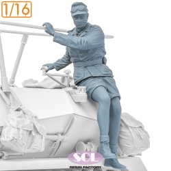 画像3: SOL MODEL[MM1052]1/16 WWII ドイツ Sd.Kfz.250/3軽装甲無線車 乗員＃1(ダスヴェルク用)
