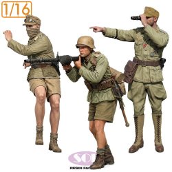画像1: SOL MODEL[MM1057]1/16 WWII ドイツ Sd.Kfz.250/3軽装甲無線車 乗員セット w/MG34機関銃(3体入 ダスヴェルク用)