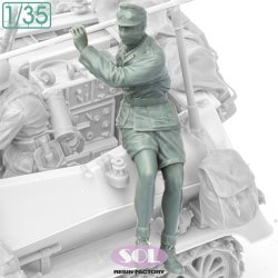 画像2: SOL MODEL[MM1061]1/35 WWII ドイツ Sd.Kfz.250/3軽装甲無線車 乗員＃1(タミヤ用)