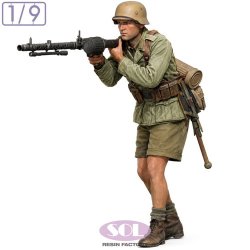 画像1: SOL MODEL[MM1063]1/9 WWII ドイツ Sd.Kfz.250/3軽装甲無線車 機関銃手 w/MG34機関銃