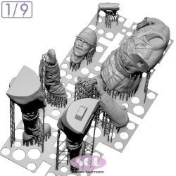 画像5: SOL MODEL[MM1064]1/9 WWII ドイツ Sd.Kfz.250/3軽装甲無線車 指揮官
