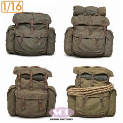 画像1: SOL MODEL[MM1065]1/16 WWII ドイツ M31山岳猟兵用リュックサック 初期型(4個入)