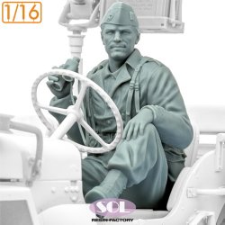 画像2: SOL MODEL[MM1066]1/16 WWII アメリカ陸軍 双眼鏡を持つ車両乗員