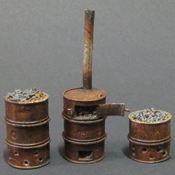画像1: SOL MODEL[MM287]1/35 WWII German Drum Stove Set