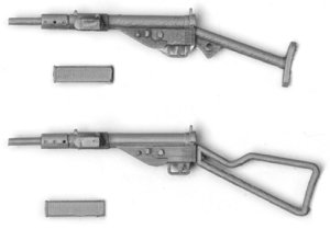 画像1: SOL MODEL[MM373]1/16 WWII 英 イギリス陸軍 ステン短機関銃(4個入り) (1)