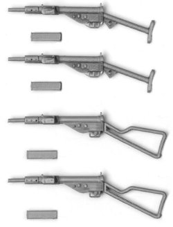 画像2: SOL MODEL[MM373]1/16 WWII 英 イギリス陸軍 ステン短機関銃(4個入り)