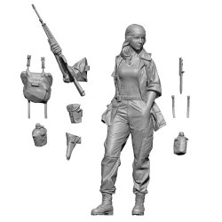 画像3: SOL MODEL[MM426]1/35 M16を抱えるエブリン(3Dプリンターキット)
