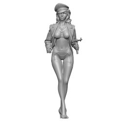 画像4: SOL MODEL[MM436]1/16 将校服を羽織ったリンダ 将校帽バージョン