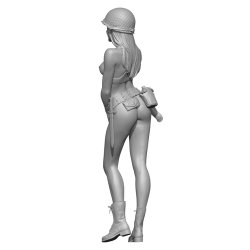 画像2: SOL MODEL[MM437]1/24 敬礼するアヴァ