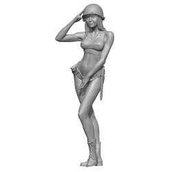 画像4: SOL MODEL[MM437]1/24 敬礼するアヴァ