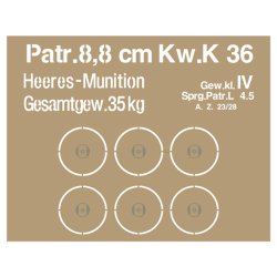 画像4: SOL MODEL[MM454]1/16 WWII ドイツ タイガーI重戦車用 8.8cm KwK 36 L/56 榴弾(6発入)