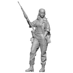 画像3: SOL MODEL[MM459]1/24 M16を抱えるエブリン(3Dプリンターキット)