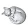 画像4: SOL MODEL[MM469]1/20 まどろむ猫セット(3Dプリンター) (4)