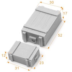 画像3: SOL MODEL[MM482]1/16 WWII ドイツ 木製弾薬箱セット(6個入)
