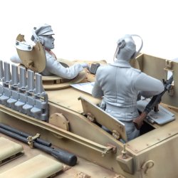 画像2: SOL MODEL[MM493]1/16 WWII ドイツ III号突撃砲G型 自走砲兵セット(2体入)