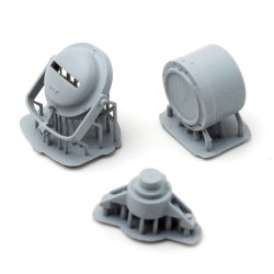 画像3: SOL MODEL[MM499]1/16 WWII ドイツ ボッシュライト/ノテックライト 前照灯セット(4個入/3Dプリント製)