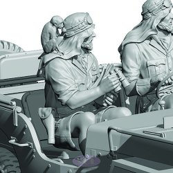 画像4: SOL MODEL[MM628]1/35 WWII イギリス SAS 1/4トンパトロールカー SAS隊員＃2