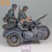 画像4: SOL MODEL[MM874]1/16 WWII ドイツ KS750軍用サイドカー(乗員3体付) (4)