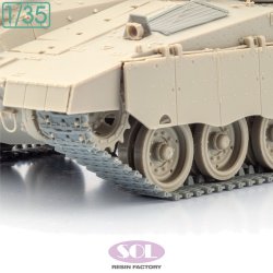 画像2: SOL MODEL[MM875]1/35 現用 イスラエル メルカバMk.3 BAZ/D用 連結可動履帯セット(モンモデル用)