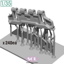 画像4: SOL MODEL[MM875]1/35 現用 イスラエル メルカバMk.3 BAZ/D用 連結可動履帯セット(モンモデル用)