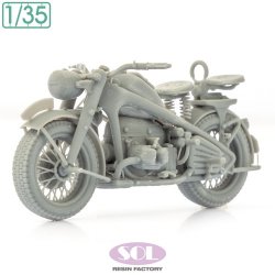 画像2: SOL MODEL[MM876]1/35 WWII ドイツ KS750軍用オートバイ