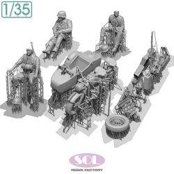 画像5: SOL MODEL[MM879]1/35 WWII ドイツ KS750軍用サイドカー(乗員3体付)