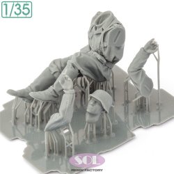 画像5: SOL MODEL[MM883]1/35 WWII ドイツ KS750軍用サイドカーに乗る将校(SOL MODEL用)