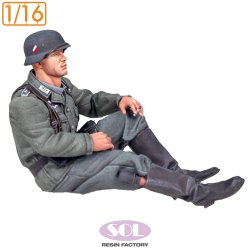 画像2: SOL MODEL[MM884]1/16 WWII ドイツ KS750軍用サイドカーに乗る将校(SOL MODEL用)