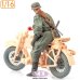 画像2: SOL MODEL[MM885]1/16 WWII ドイツ R75軍用オートバイに乗るオートバイ兵(フリーダムモデルキット用) (2)