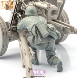 画像4: SOL MODEL[MM886]1/16 WWII ドイツ 対戦車砲兵 砲手