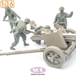 画像1: SOL MODEL[MM890]1/16 WWII ドイツ 対戦車砲兵チームセット(4体入) (1)