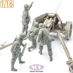 画像4: SOL MODEL[MM890]1/16 WWII ドイツ 対戦車砲兵チームセット(4体入)