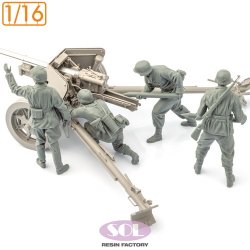 画像5: SOL MODEL[MM890]1/16 WWII ドイツ 対戦車砲兵チームセット(4体入)