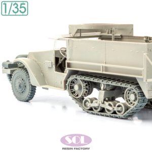 画像1: SOL MODEL[MM892]1/35 WWII アメリカ M3ハーフトラック チェーン付タイヤ&滑り止め付履帯セット(ドラゴン用) (1)