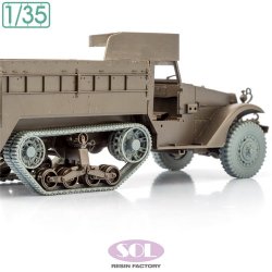 画像2: SOL MODEL[MM894]1/35 WWII アメリカ M3ハーフトラック タイヤ&履帯セット(タミヤ用)