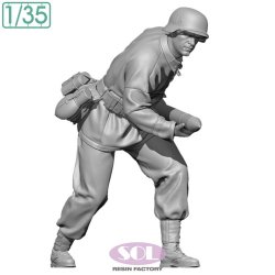 画像3: SOL MODEL[MM896]1/35 WWII ドイツ 対戦車砲兵 装填手1