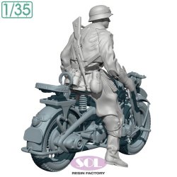 画像3: SOL MODEL[MM900]1/35 WWII ドイツ KS750軍用オートバイ(野戦憲兵付)