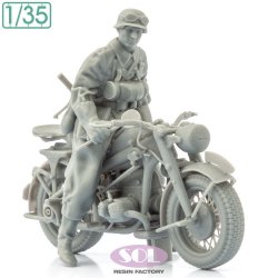 画像4: SOL MODEL[MM901]1/35 WWII ドイツ KS750軍用オートバイに乗る野戦憲兵(SOL MODEL用)