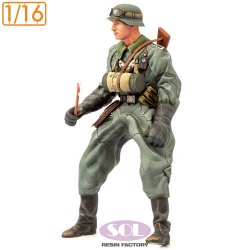 画像2: SOL MODEL[MM902]1/16 WWII ドイツ KS750軍用オートバイに乗る野戦憲兵(SOL MODEL用)