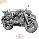 SOL MODEL[MM903]1/24 WWII ドイツ KS750軍用オートバイ