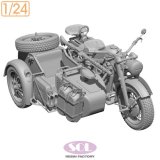 SOL MODEL[MM904]1/24 WWII ドイツ KS750軍用サイドカー