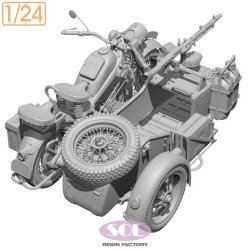 画像4: SOL MODEL[MM904]1/24 WWII ドイツ KS750軍用サイドカー