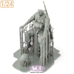 画像4: SOL MODEL[MM906]1/24 WWII ドイツ KS750軍用オートバイ(乗員2体付)