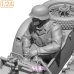 画像4: SOL MODEL[MM910]1/24 WWII ドイツ KS750軍用サイドカーに乗る将校(SOL MODEL用) (4)